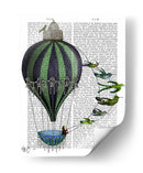 Globo De Aire Caliente Y Pájaros - Fab Funky | Cuadro decorativo de Canvas Lab