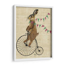 Conejo En Penny Farthing - Fab Funky | Cuadro decorativo de Canvas Lab