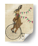 Conejo En Penny Farthing - Fab Funky | Cuadro decorativo de Canvas Lab