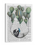 Pingüino En Hamaca Globo - Fab Funky | Cuadro decorativo de Canvas Lab