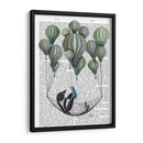 Pingüino En Hamaca Globo - Fab Funky | Cuadro decorativo de Canvas Lab