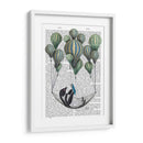Pingüino En Hamaca Globo - Fab Funky | Cuadro decorativo de Canvas Lab