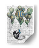 Pingüino En Hamaca Globo - Fab Funky | Cuadro decorativo de Canvas Lab