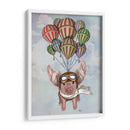 Cerdo Y Globos - Fab Funky | Cuadro decorativo de Canvas Lab