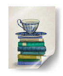 Taza De Té Y Libros - Fab Funky | Cuadro decorativo de Canvas Lab