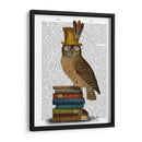 Búho En Libros - Fab Funky | Cuadro decorativo de Canvas Lab