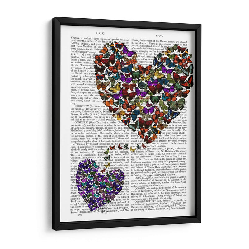 Dos Corazones De Mariposa - Fab Funky | Cuadro decorativo de Canvas Lab