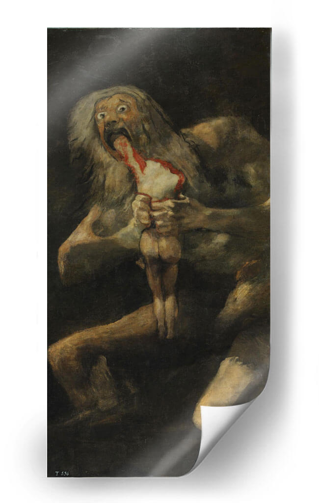 Saturno devorando a su hijo - Francisco de Goya | Cuadro decorativo de Canvas Lab