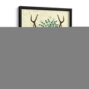 Ciervos Y Fascinador - Fab Funky | Cuadro decorativo de Canvas Lab
