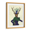 Ciervos Y Fascinador - Fab Funky | Cuadro decorativo de Canvas Lab