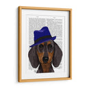 Dachshund Con Trilby Azul - Fab Funky | Cuadro decorativo de Canvas Lab