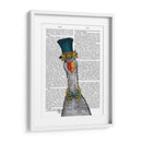 Ganso En Sombrero Azul - Fab Funky | Cuadro decorativo de Canvas Lab