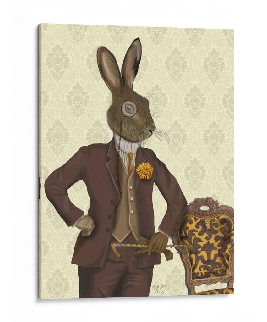 Liebre Dapper - Fab Funky | Cuadro decorativo de Canvas Lab