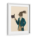 Escudo De Liebre En Turquesa - Fab Funky | Cuadro decorativo de Canvas Lab