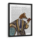 Lector De Libros Zorro - Fab Funky | Cuadro decorativo de Canvas Lab