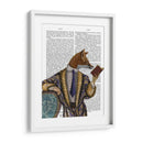 Lector De Libros Zorro - Fab Funky | Cuadro decorativo de Canvas Lab