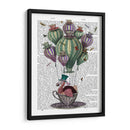 Dodo En Taza De Té Con Libélulas - Fab Funky | Cuadro decorativo de Canvas Lab