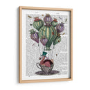 Dodo En Taza De Té Con Libélulas - Fab Funky | Cuadro decorativo de Canvas Lab