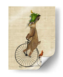 March Hare En Penny Farthing - Fab Funky | Cuadro decorativo de Canvas Lab