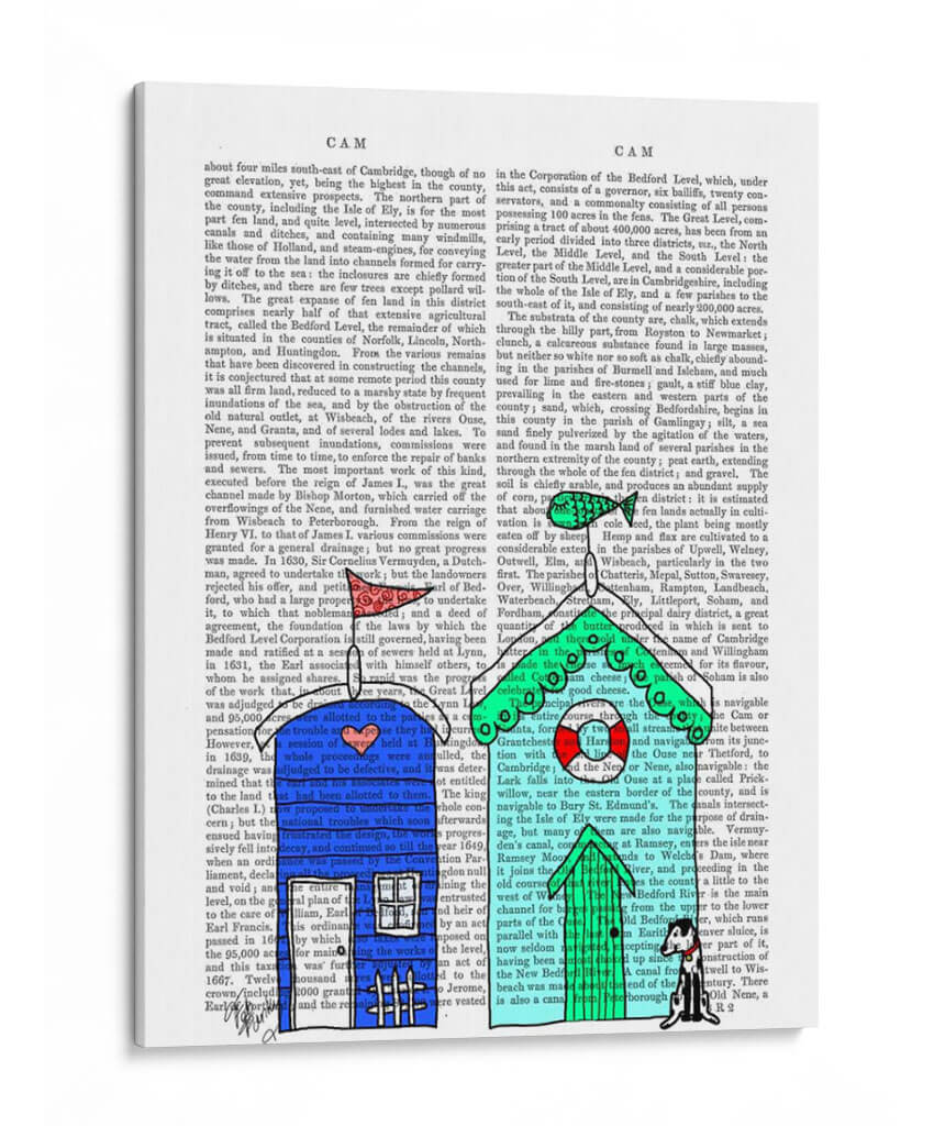Chozas De Playa 2 Ilustración - Fab Funky | Cuadro decorativo de Canvas Lab