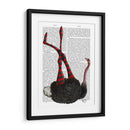 Avestruz Con Leggings A Rayas. - Fab Funky | Cuadro decorativo de Canvas Lab