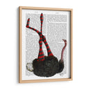 Avestruz Con Leggings A Rayas. - Fab Funky | Cuadro decorativo de Canvas Lab
