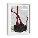 Avestruz Con Leggings A Rayas. - Fab Funky | Cuadro decorativo de Canvas Lab