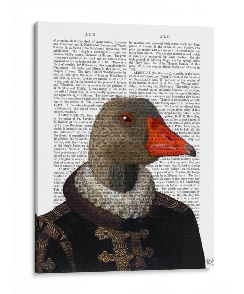 Elizabethan Ganso En Un Ruff - Fab Funky | Cuadro decorativo de Canvas Lab