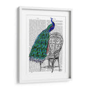 Peacock En Silla - Fab Funky | Cuadro decorativo de Canvas Lab