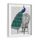 Peacock En Silla - Fab Funky | Cuadro decorativo de Canvas Lab