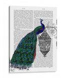 Pavo Real En Lámpara - Fab Funky | Cuadro decorativo de Canvas Lab