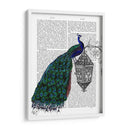 Pavo Real En Lámpara - Fab Funky | Cuadro decorativo de Canvas Lab