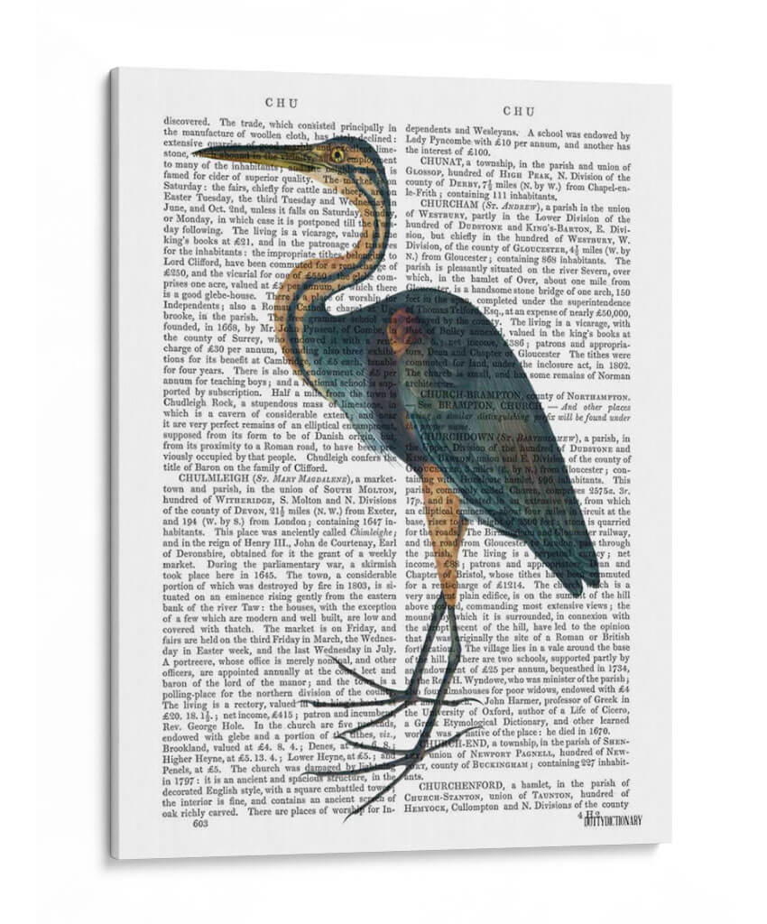 Heron Azul 3 - Fab Funky | Cuadro decorativo de Canvas Lab