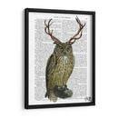 Búho Con Cuernos Llanos - Fab Funky | Cuadro decorativo de Canvas Lab