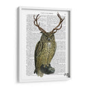 Búho Con Cuernos Llanos - Fab Funky | Cuadro decorativo de Canvas Lab