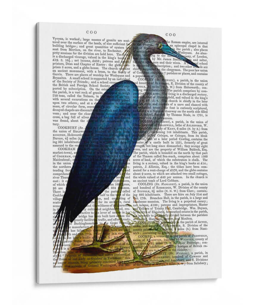 Heron Blue 2 - Fab Funky | Cuadro decorativo de Canvas Lab