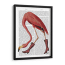 Flamenco En Botas Rosadas - Fab Funky | Cuadro decorativo de Canvas Lab
