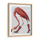 Flamenco En Botas Rosadas - Fab Funky | Cuadro decorativo de Canvas Lab