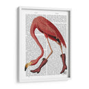 Flamenco En Botas Rosadas - Fab Funky | Cuadro decorativo de Canvas Lab