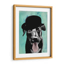 Black Labrador En Bowler Hat - Fab Funky | Cuadro decorativo de Canvas Lab