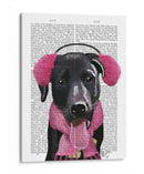 Labrador Negro Con Orejas - Fab Funky | Cuadro decorativo de Canvas Lab