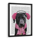 Labrador Negro Con Orejas - Fab Funky | Cuadro decorativo de Canvas Lab