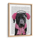 Labrador Negro Con Orejas - Fab Funky | Cuadro decorativo de Canvas Lab