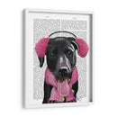 Labrador Negro Con Orejas - Fab Funky | Cuadro decorativo de Canvas Lab