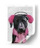 Labrador Negro Con Orejas - Fab Funky | Cuadro decorativo de Canvas Lab