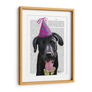 Labrador Negro Con Sombrero De Fiesta - Fab Funky | Cuadro decorativo de Canvas Lab