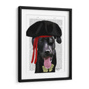 Pirate Black Labrador - Fab Funky | Cuadro decorativo de Canvas Lab