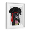 Pirate Black Labrador - Fab Funky | Cuadro decorativo de Canvas Lab