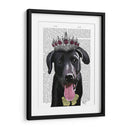 Labrador Negro Con Tiara - Fab Funky | Cuadro decorativo de Canvas Lab