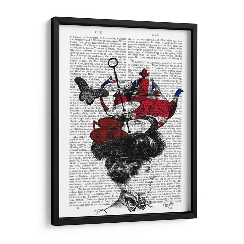 Sombrero De Té De La Tarde Británica - Fab Funky | Cuadro decorativo de Canvas Lab